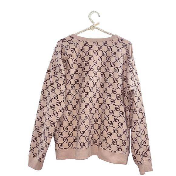 Calvin Klein Dusty Pink Logo Ribbed Crewneck - Picture 5 of 5